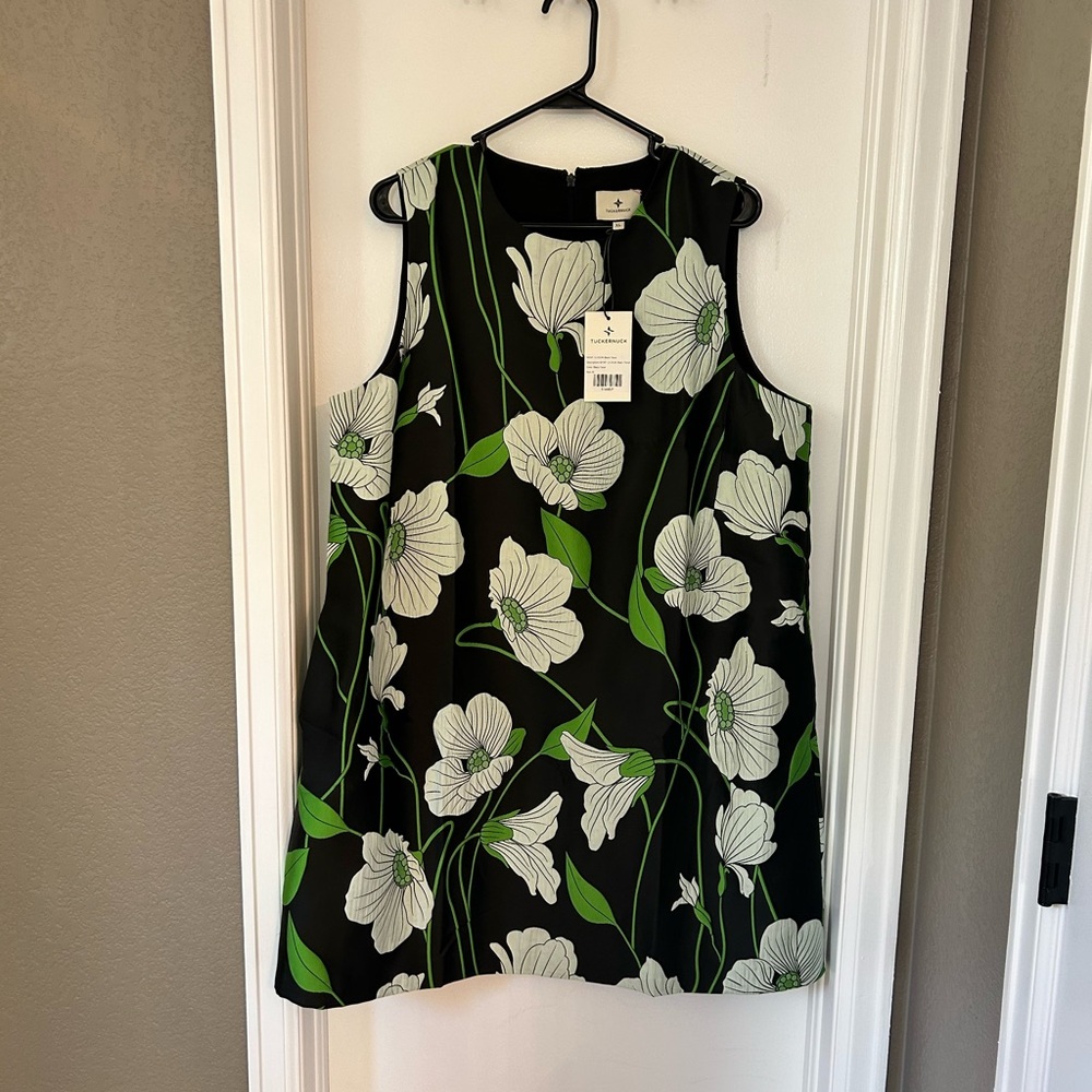 Tuckernuck White and Green Boxy Tank Top